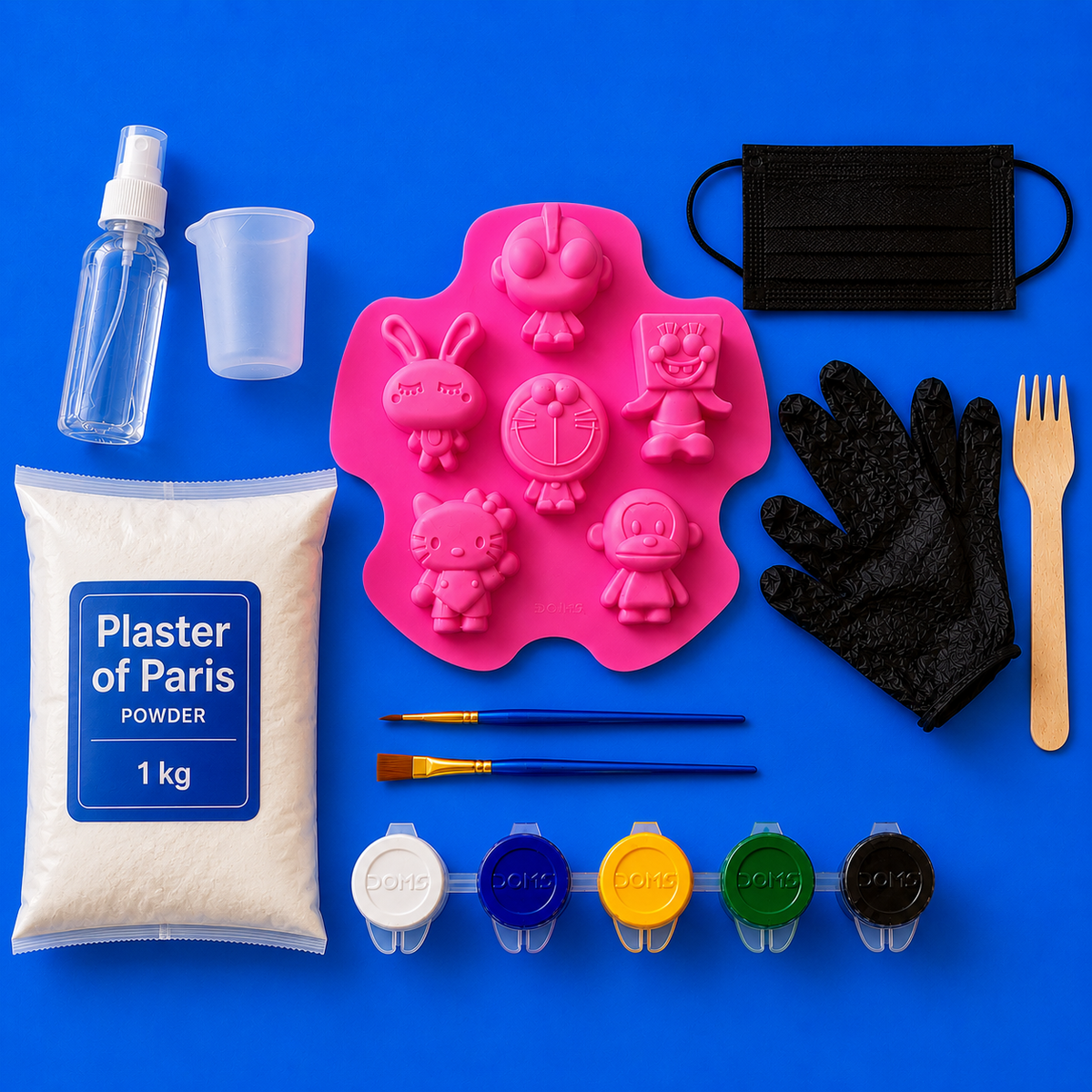 Colouring Toys Trial Kit (With Plaster of Paris Powder)