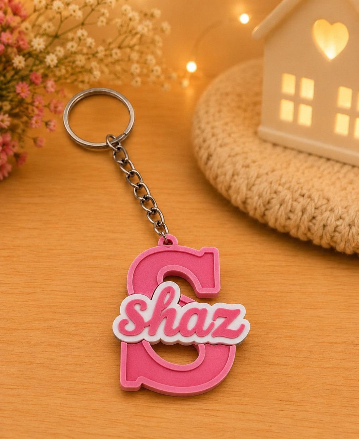 Personalized Letter & Name Keychain