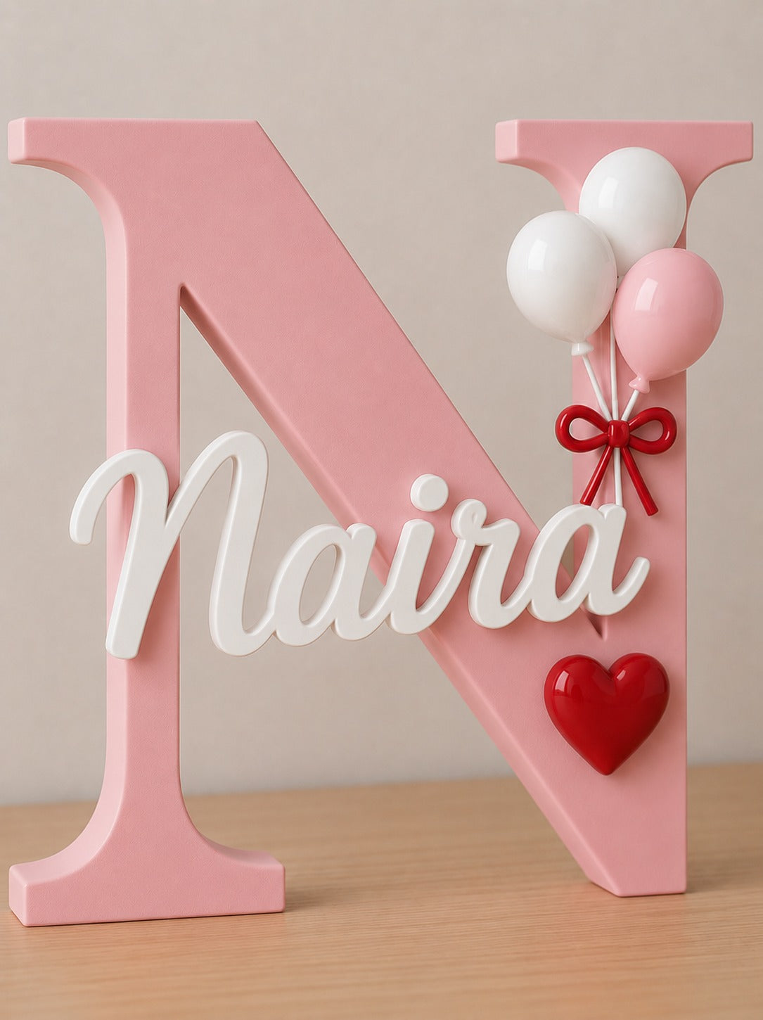Custom Initial Name Plaque