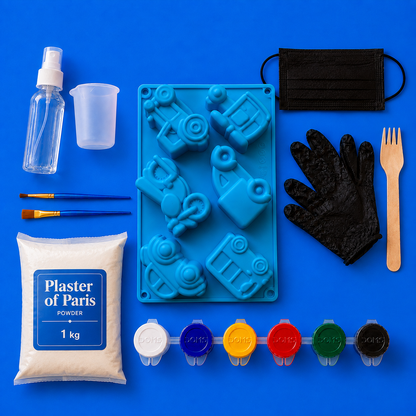 Colouring Toys Trial Kit (With Plaster of Paris Powder)