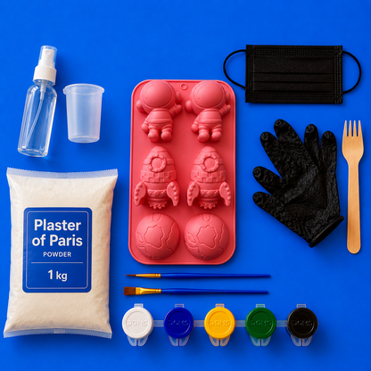 Colouring Toys Trial Kit (With Plaster of Paris Powder)