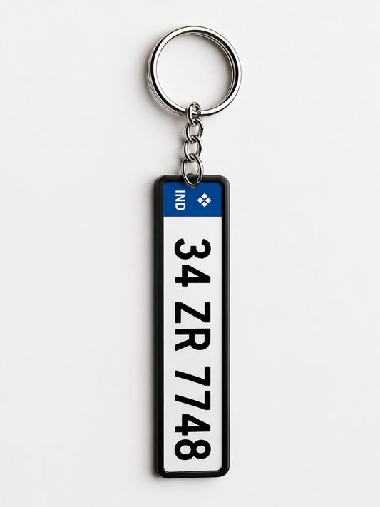 Customizable License Plate Keychain