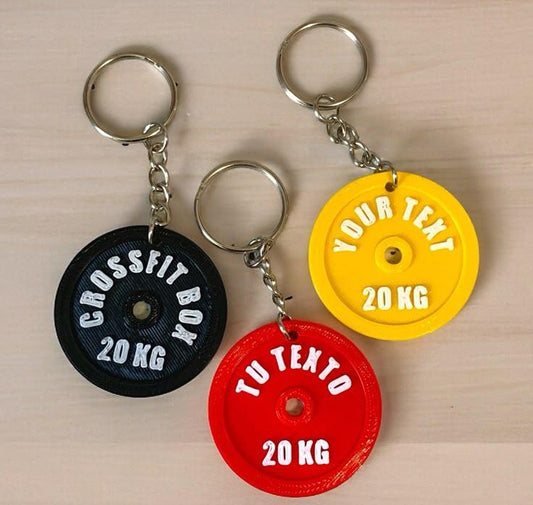 Weight Plate Keychain