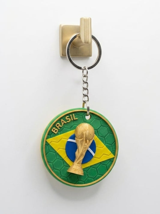 Brazil World Cup Trophy  Keychain