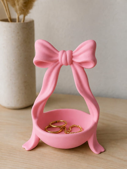 Coquette Bow Catchall Dish Cute Jewelry & Key Tray