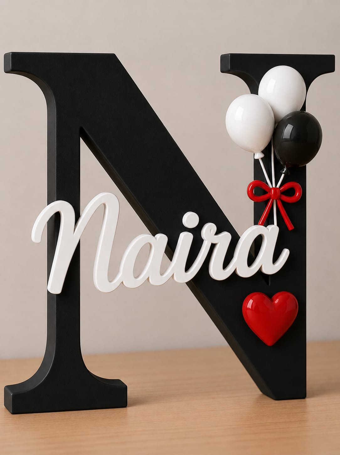 Customized Initial Name Plaque