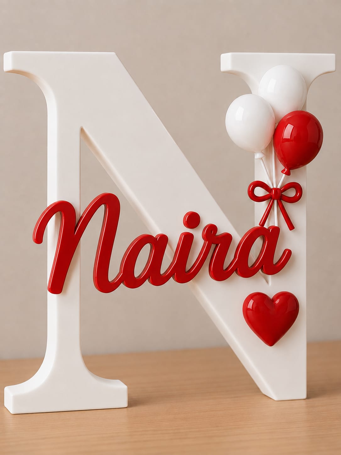 Customized Initial Name Plaque