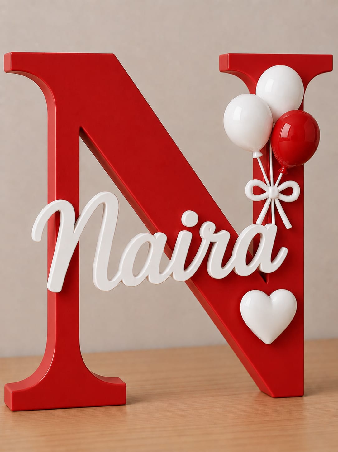 Customized Initial Name Plaque