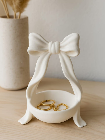 Coquette Bow Catchall Dish Cute Jewelry & Key Tray