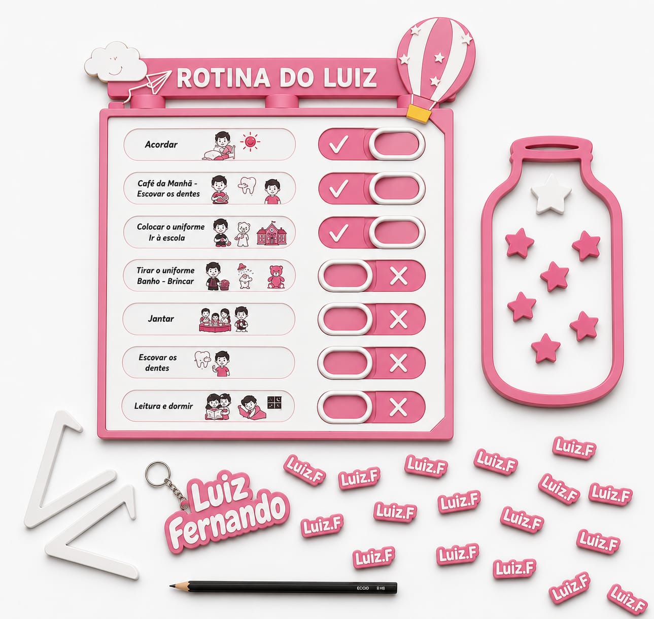 Personalized Kids Routine & Reward Chart