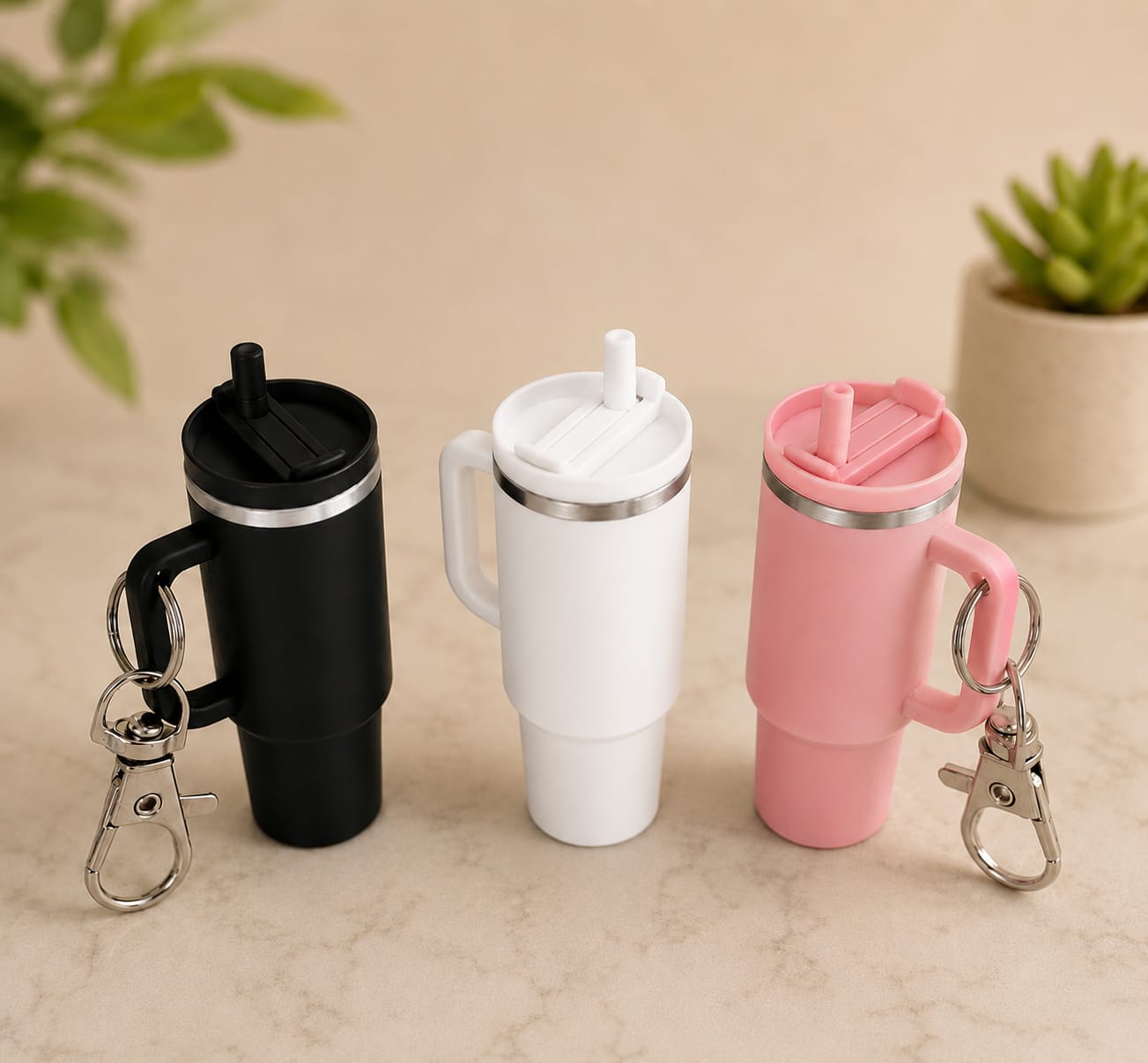 Flower Lip Balm Holder Keychain – Portable Floral Lipstick Case