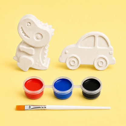 Rocket & Turtle Paint Your Own Plaster Craft Kit | DIY Painting Set for Kids